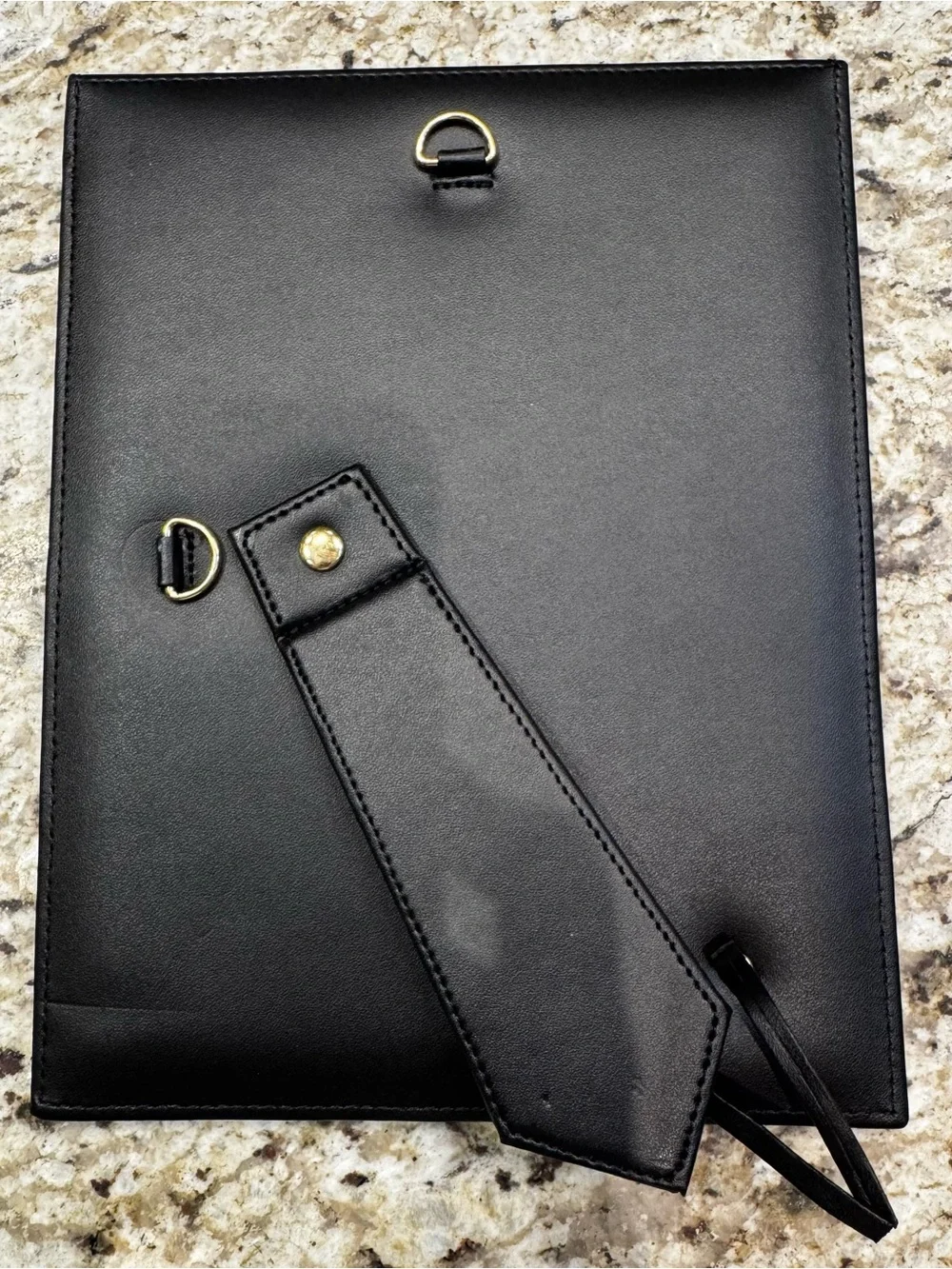Classic Black Leather  5x7 Picture Frame